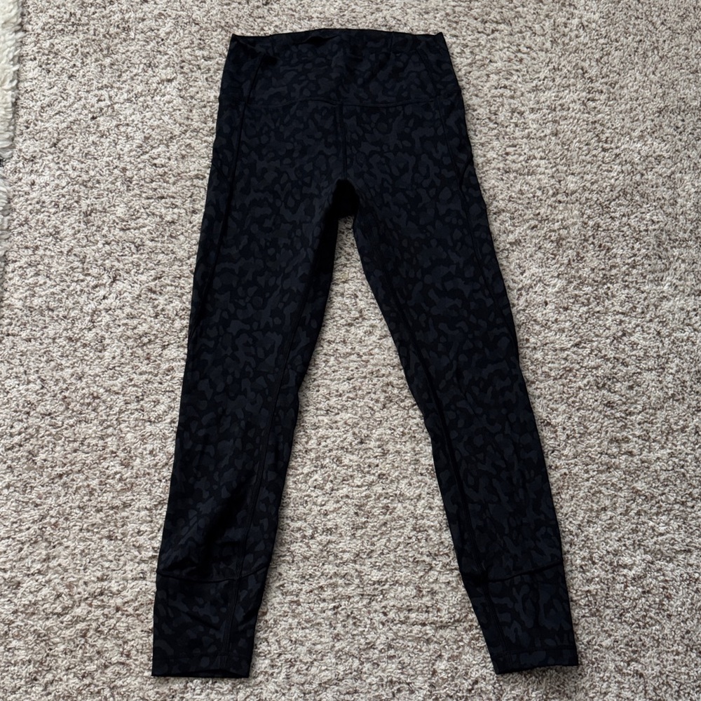 lululemon athletica Black Leopard Leggings